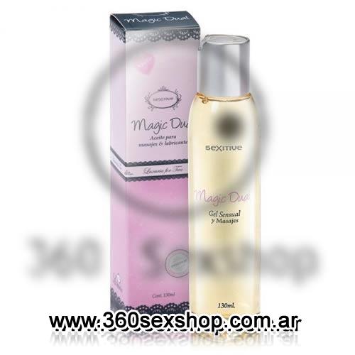 Magic Dual - Aceite para masajes & Lubricantes.  Aroma: Caramelo 100ml